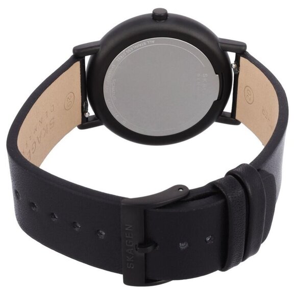 NWT Authentic Skagen Signatur Black Dial Men's Watch - Picture 3 of 3